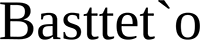 Basttet`o Официальный логотип бренда Basttet`o
